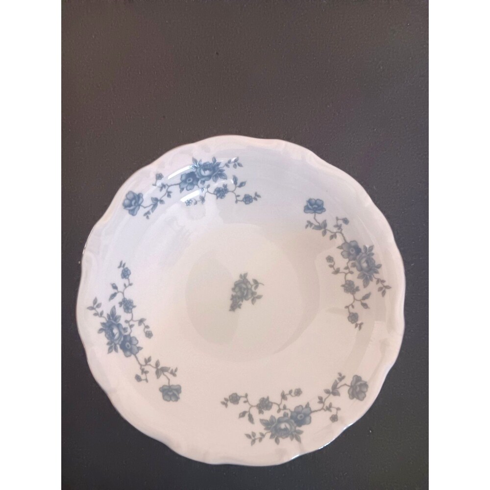 Johann Haviland Blue Garland Fruit Bowls Set 6 Fine China Blue Floral Vintage